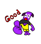 Mustached Dog（個別スタンプ：13）
