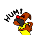 Mustached Dog（個別スタンプ：17）