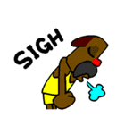 Mustached Dog（個別スタンプ：19）