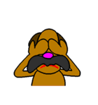 Mustached Dog（個別スタンプ：27）