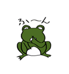 緑のカエル（個別スタンプ：22）