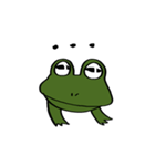 緑のカエル（個別スタンプ：24）