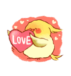 もふもふインコちゃん（個別スタンプ：2）