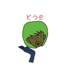 変顔男子とキメ顔女子（個別スタンプ：40）
