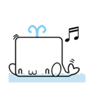 [Okim]アルビノクジラ'Whaly'（個別スタンプ：36）