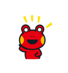 赤いカエル「ケロッパ」（個別スタンプ：5）