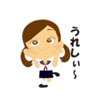 女子学生の学校生活（個別スタンプ：3）