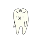 歯文字キャラクター(その1)（個別スタンプ：4）