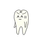 歯文字キャラクター(その1)（個別スタンプ：24）