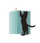 黒猫のルル（個別スタンプ：16）