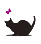 黒猫のルル（個別スタンプ：21）