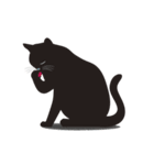 黒猫のルル（個別スタンプ：25）