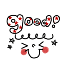 手書き♪顔文字スタンプ（個別スタンプ：1）