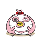 Cool with pink bird（個別スタンプ：8）