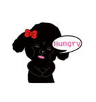 Black poodle and its friends（個別スタンプ：10）