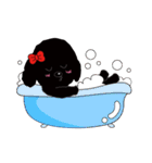 Black poodle and its friends（個別スタンプ：26）