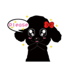 Black poodle and its friends（個別スタンプ：27）