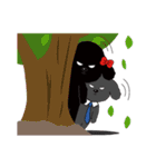 Black poodle and its friends（個別スタンプ：39）