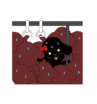 Black poodle and its friends（個別スタンプ：40）