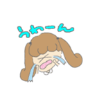 女の子と子犬（個別スタンプ：8）