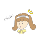 女の子と子犬（個別スタンプ：10）