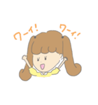 女の子と子犬（個別スタンプ：12）