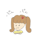 女の子と子犬（個別スタンプ：13）
