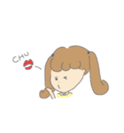 女の子と子犬（個別スタンプ：17）