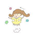 女の子と子犬（個別スタンプ：18）