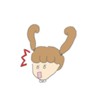 女の子と子犬（個別スタンプ：22）