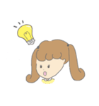 女の子と子犬（個別スタンプ：23）