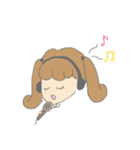 女の子と子犬（個別スタンプ：26）