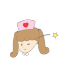女の子と子犬（個別スタンプ：29）
