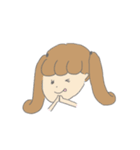 女の子と子犬（個別スタンプ：31）