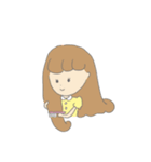女の子と子犬（個別スタンプ：36）