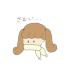 女の子と子犬（個別スタンプ：37）