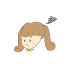 女の子と子犬（個別スタンプ：38）