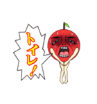 禁断の人面果物シリーズ 〜リンゴ親父編〜（個別スタンプ：1）