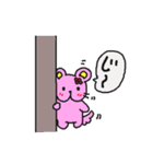 ピンクラビットベア（個別スタンプ：1）