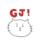変顔ねこ。（個別スタンプ：35）