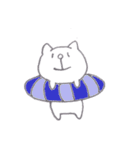 ゆるいしろねこスタンプ（個別スタンプ：2）
