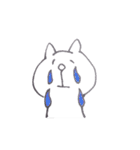 ゆるいしろねこスタンプ（個別スタンプ：9）