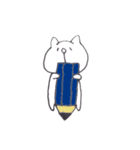 ゆるいしろねこスタンプ（個別スタンプ：12）