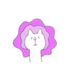 ゆるいしろねこスタンプ（個別スタンプ：18）