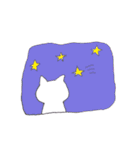 ゆるいしろねこスタンプ（個別スタンプ：20）