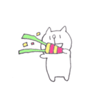 ゆるいしろねこスタンプ（個別スタンプ：30）