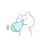 ゆるいしろねこスタンプ（個別スタンプ：36）