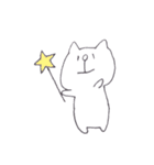 ゆるいしろねこスタンプ（個別スタンプ：39）
