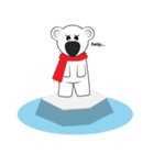 Polar Bear - Funny Sticker Set - (EN)（個別スタンプ：8）