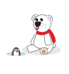 Polar Bear - Funny Sticker Set - (EN)（個別スタンプ：13）